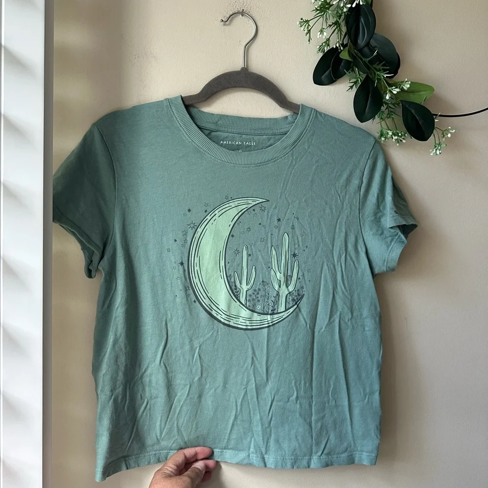 American Eagle Outfitters Charcoal Cropped Cargo Pants - Picture 10 of 10